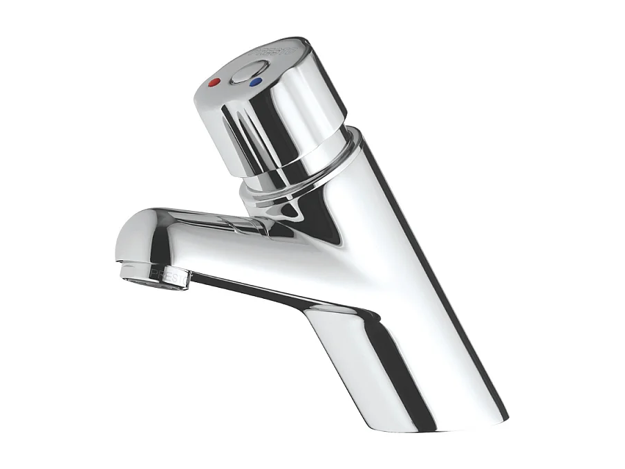 Mitigeur monocommande temporisé sur plage pour lavabo PRESTO P4000S chromé