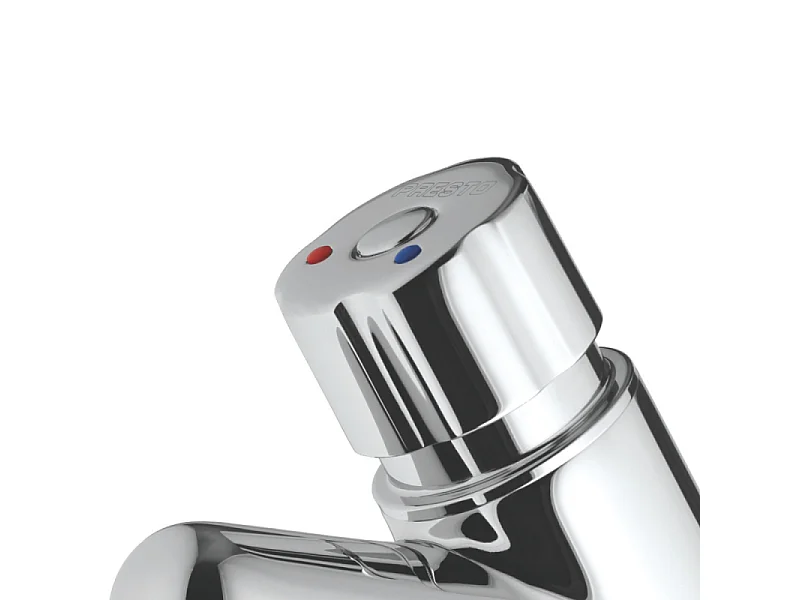 Mitigeur monocommande temporisé sur plage pour lavabo PRESTO P4000S chromé