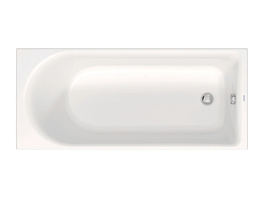 Baignoire droite 160 X 70 DURAVIT D-Neo + Pare bain AURYS Raywall noir mat version droite