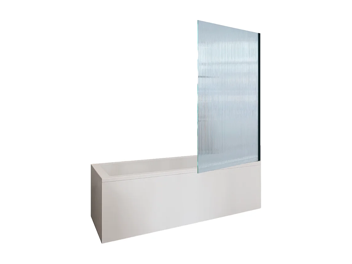 Baignoire droite 160 X 70 DURAVIT D-Code + Pare bain AURYS Raywall noir mat droite