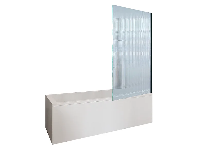 Baignoire droite 160 X 70 DURAVIT D-Code + Pare bain AURYS Raywall noir mat droite