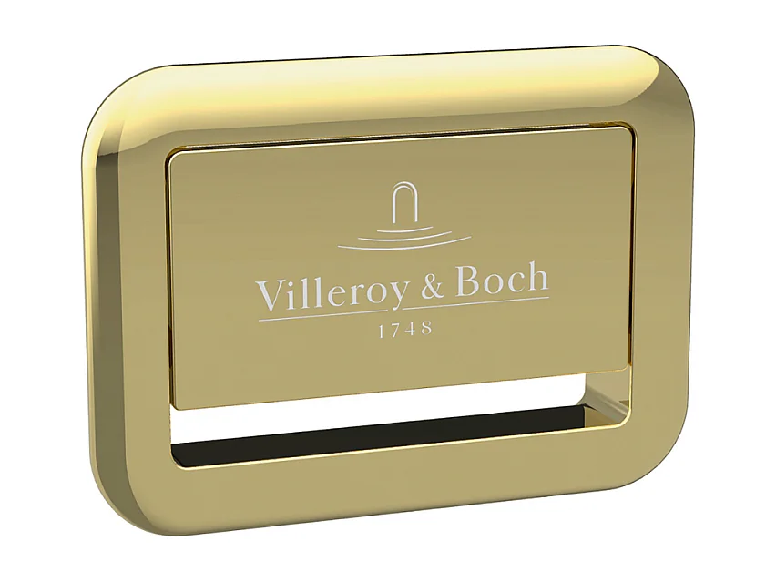 Baignoire droite 170 x 75 VILLEROY & BOCH Collaro acrylique Blanc avec vidage et trop-plein Gold