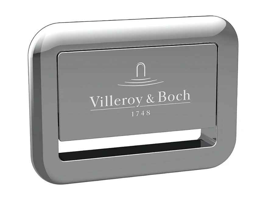 Baignoire droite 160 x 75 VILLEROY & BOCH Collaro acrylique Blanc avec vidage et trop-plein chrome