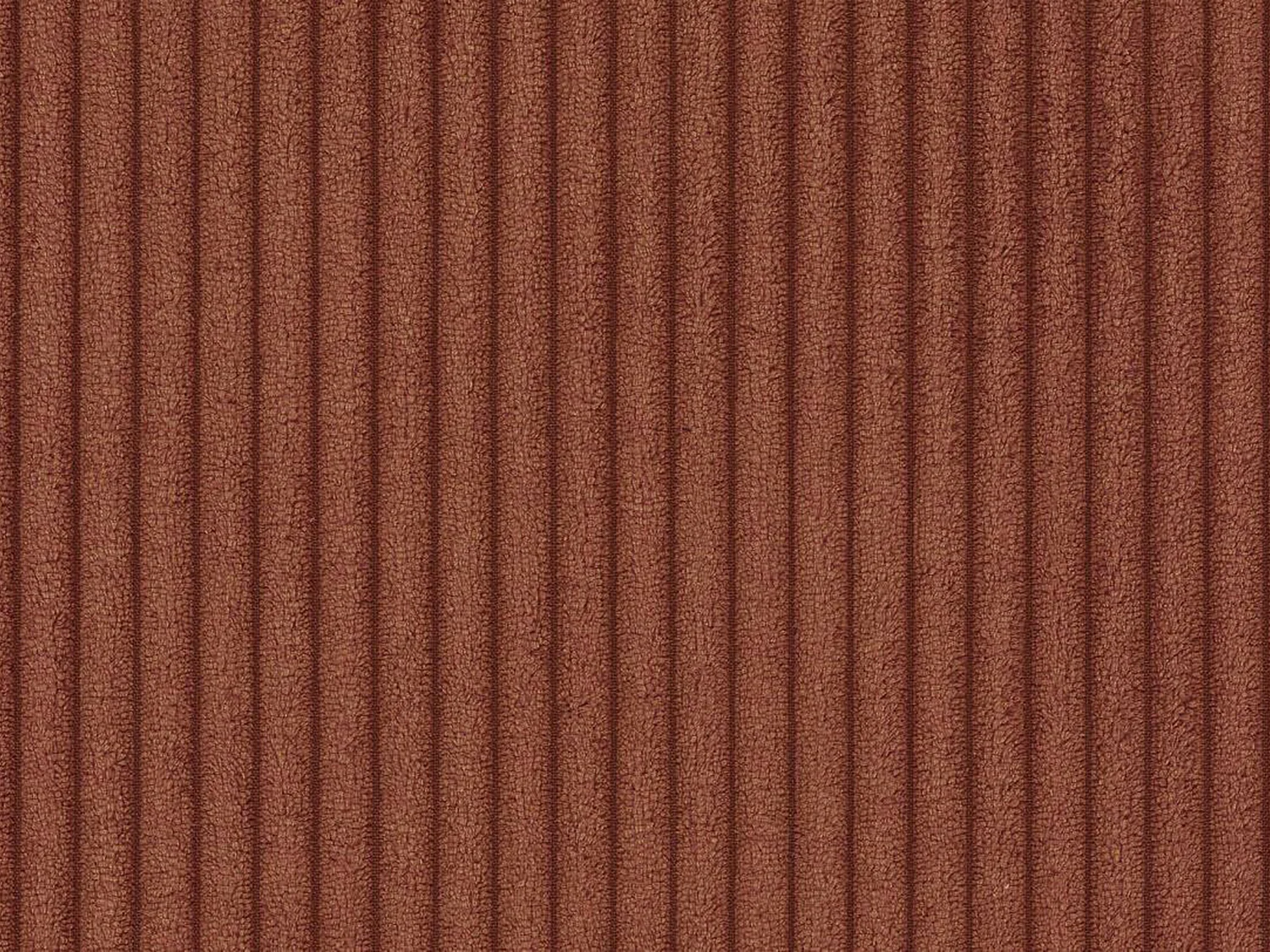 Canapé d'angle droit convertible express en velours côtelé terracotta - Couchage 140 cm - Matelas 13 cm avec mémoire de forme - AMELIA