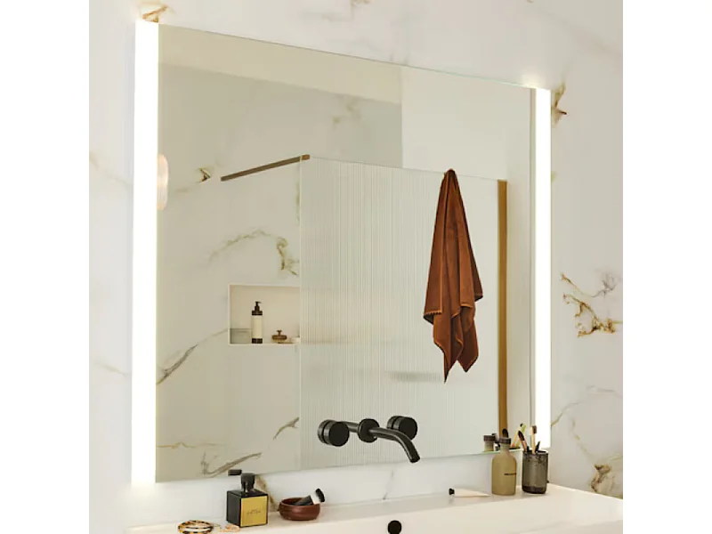 Miroir 3 trous JACOB DELAFON pour mitigeurs Grands Boulevards 120 cm