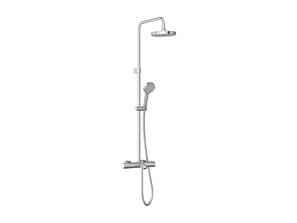 Colonne bain douche thermostatique VitrA Aquaheat Joy 220