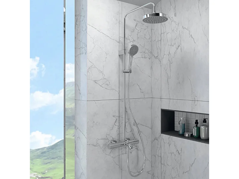 Colonne bain douche thermostatique VitrA Aquaheat Joy 220