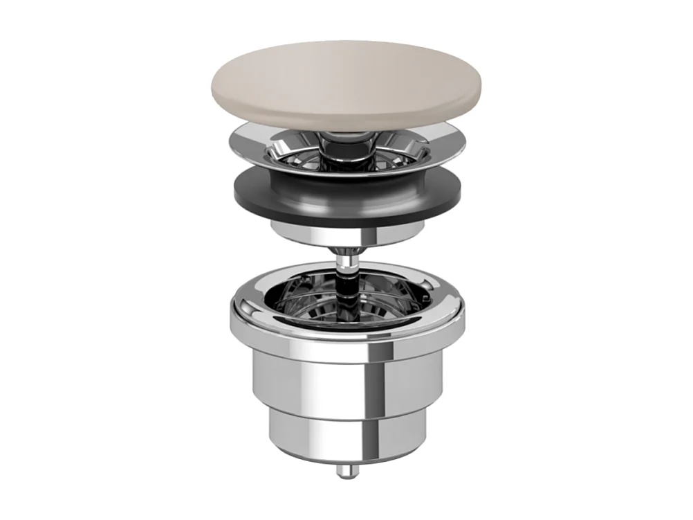 Bonde lavabo à écoulement libre Amande CeramicPlus