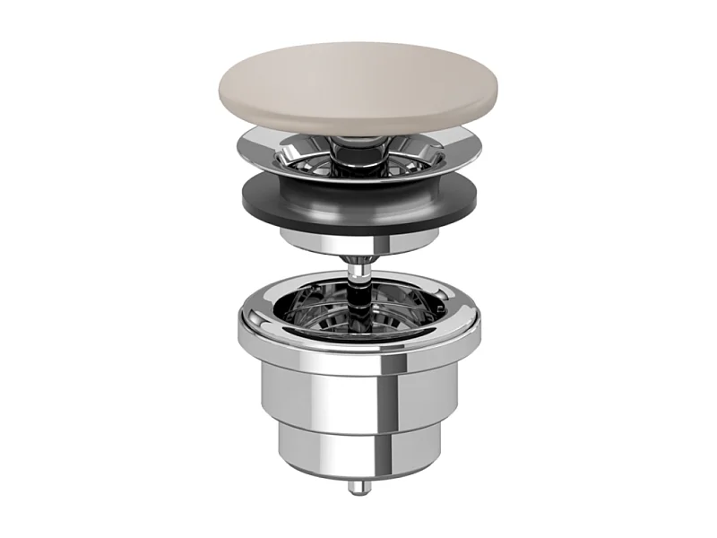 Bonde lavabo à écoulement libre Amande CeramicPlus