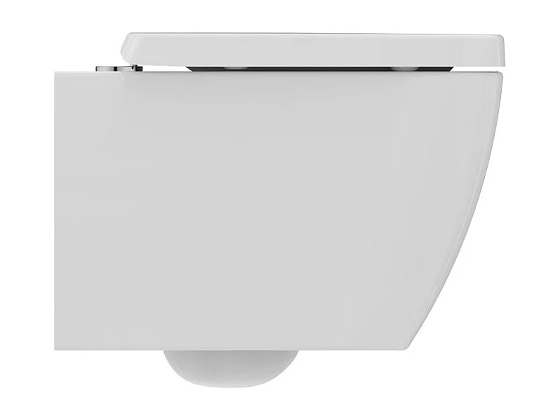 WC suspendu compact sans bride IDEAL STANDARD I.Life S RimLS+ avec abattant frein de chute