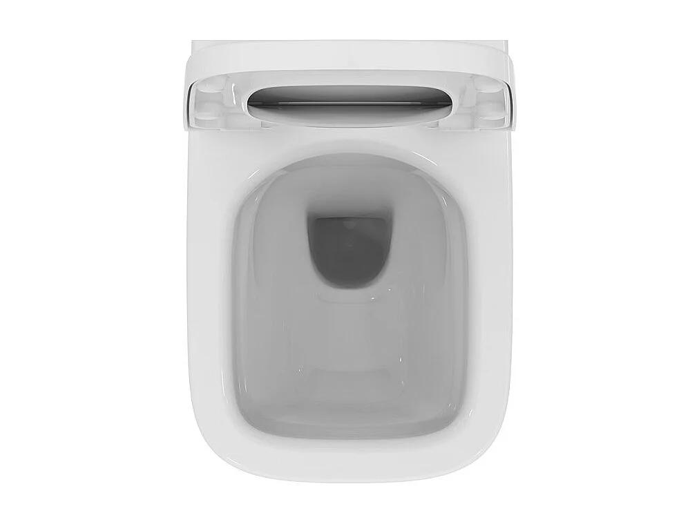 WC suspendu compact sans bride IDEAL STANDARD I.Life S RimLS+ avec abattant frein de chute