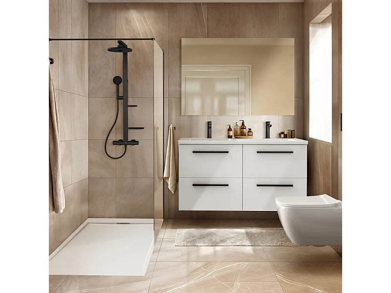 WC suspendu sans bride IDEAL STANDARD I.Life B RimLS+ avec abattant frein de chute