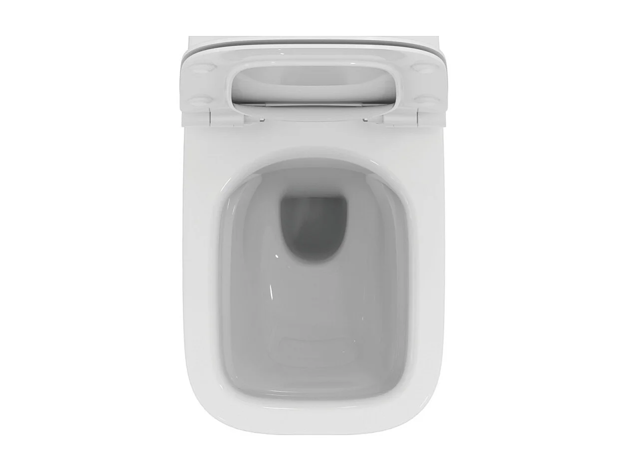 WC suspendu sans bride IDEAL STANDARD I.Life B RimLS+ avec abattant frein de chute