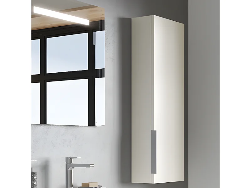 Colonne de salle de bain BURGBAD Olena blanc brillant faible profondeur