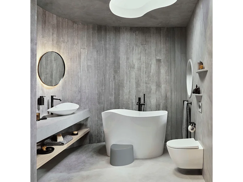 Abattant WC compact rond ROCA Ona blanc brillant