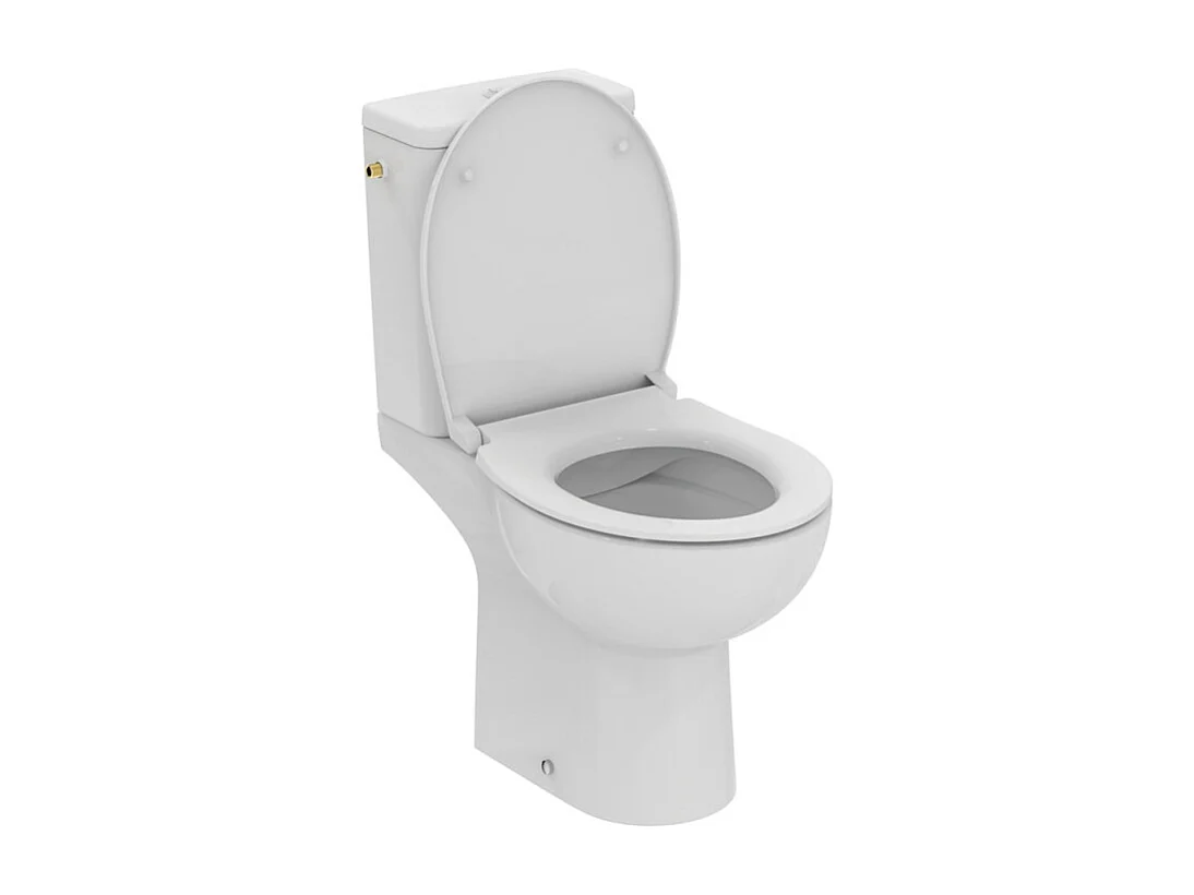 WC à poser sans bride sortie horizontale IDEAL STANDARD TIRSO RimLS+ avec abattant frein de chute