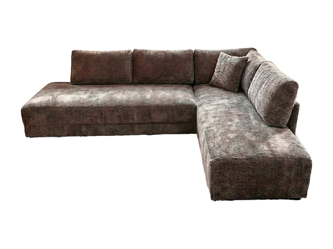 Schlafsofa - Taupe Flachgewebe - SADIRA