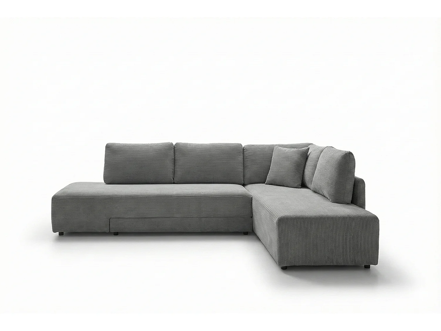 Schlafsofa - Grau Cord - SADIRA