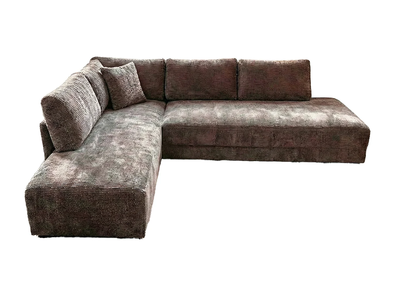 Schlafsofa - Taupe Flachgewebe - SADIRA