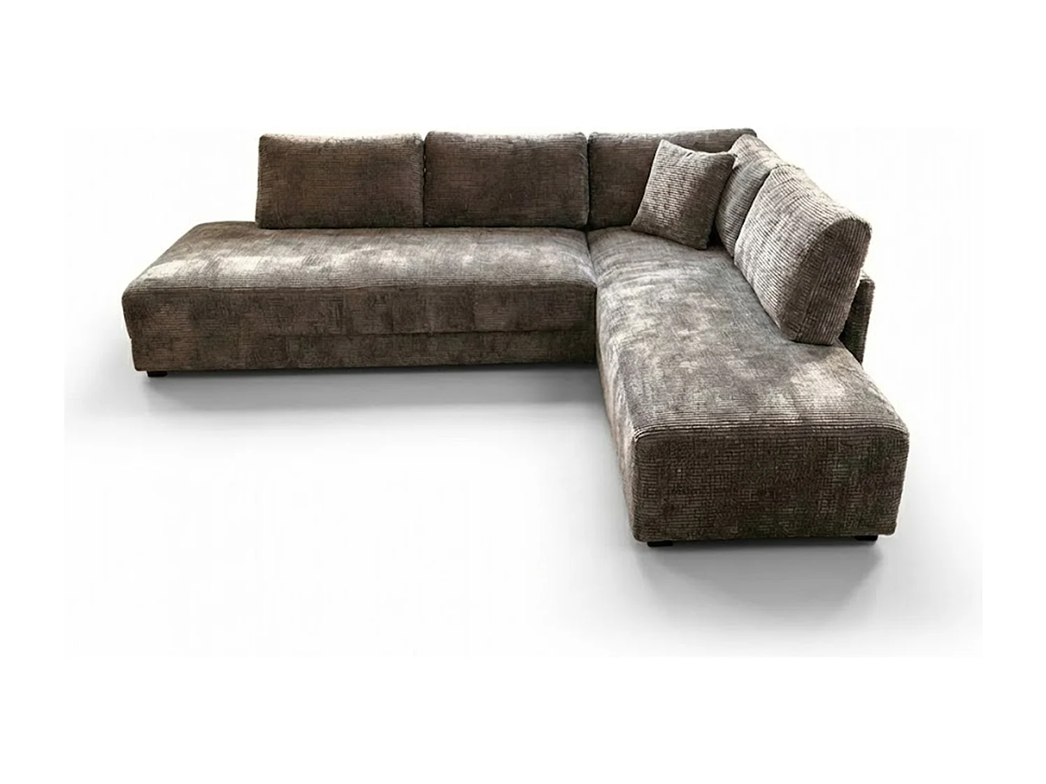 Schlafsofa - Grau Flachgewebe - SADIRA