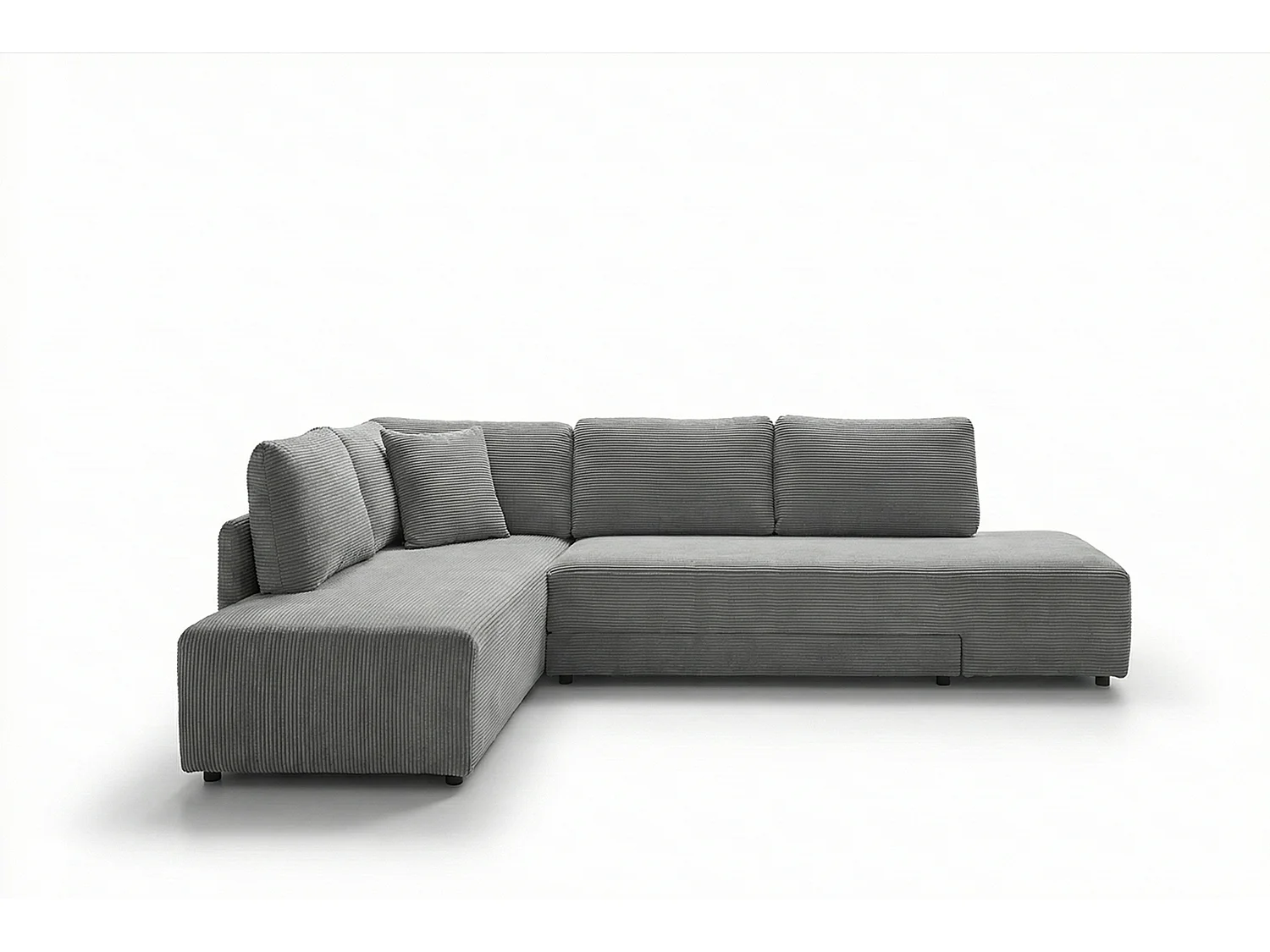 Schlafsofa - Grau Cord - SADIRA