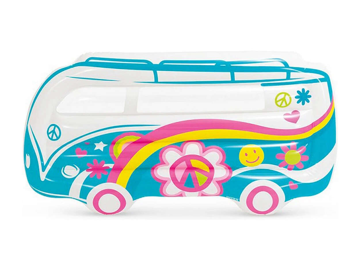 Matelas Gonflable "Van 70's" 178cm Multicolore