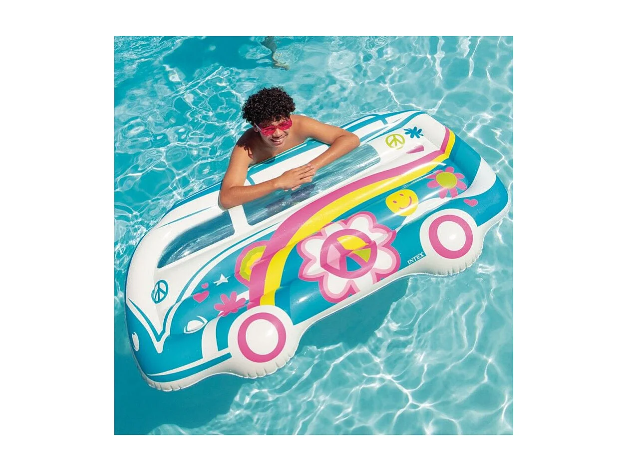 Matelas Gonflable "Van 70's" 178cm Multicolore