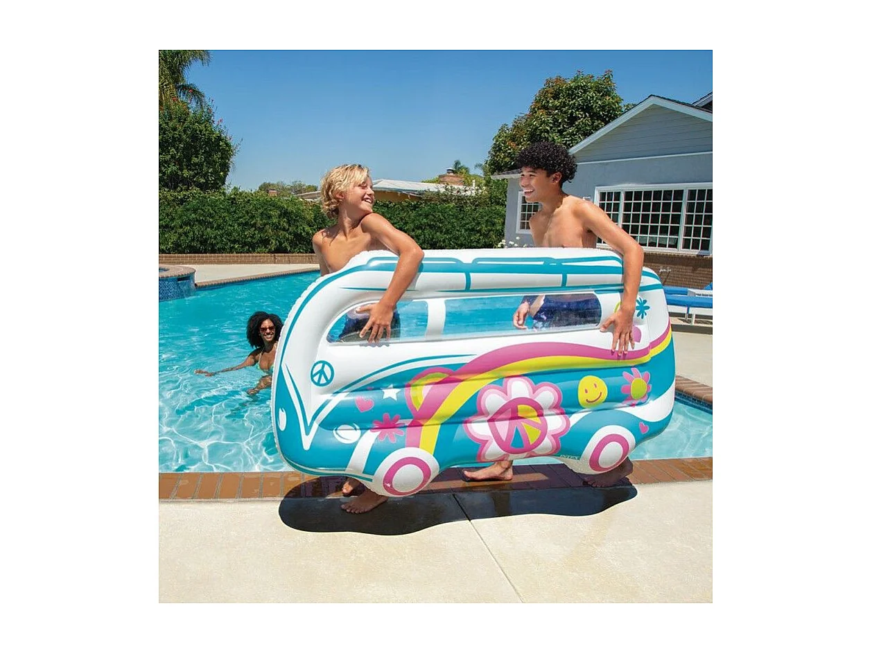 Matelas Gonflable "Van 70's" 178cm Multicolore