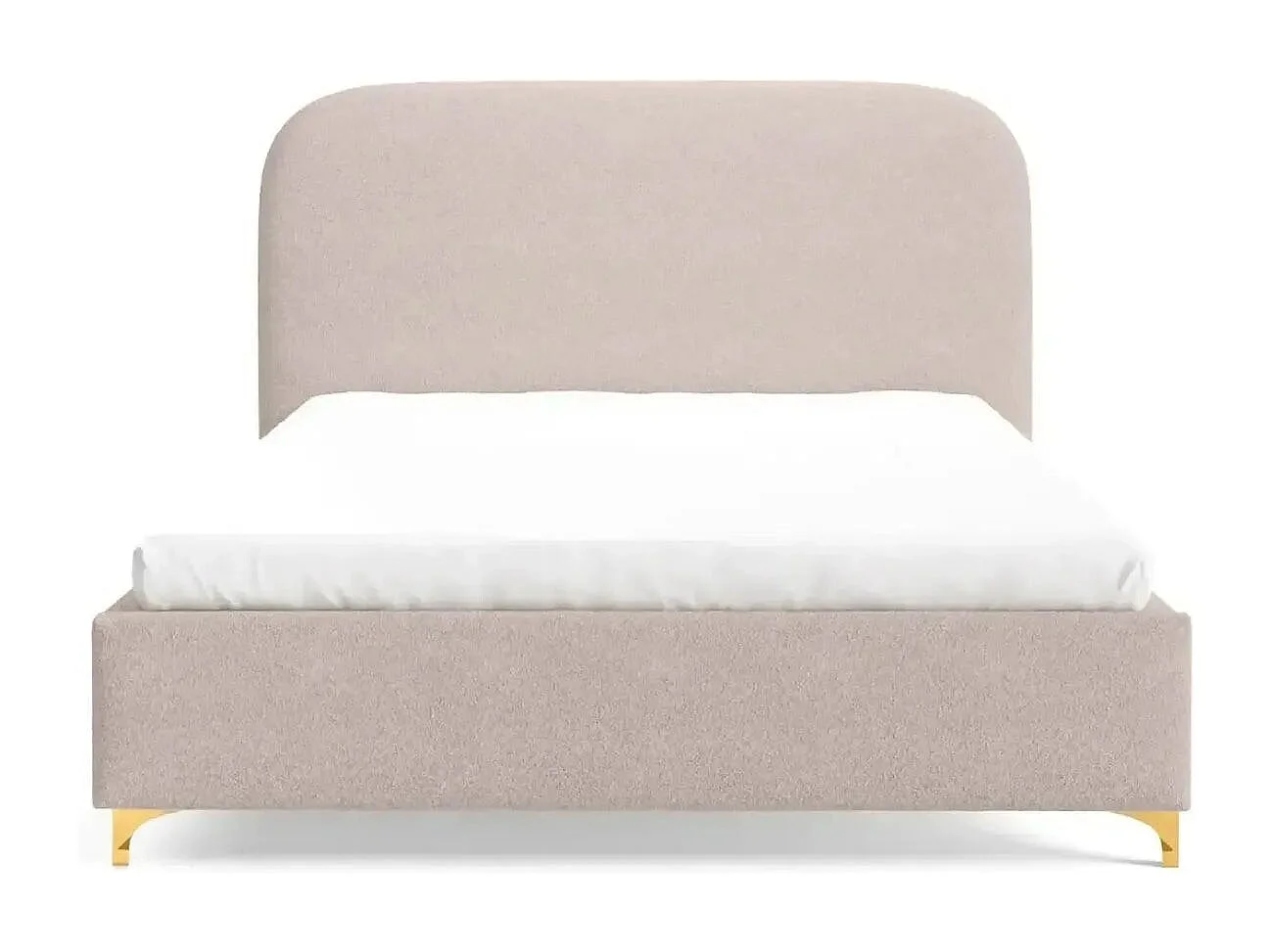CHARLOTTE - Lit coffre tissu chenille 160x200cm - Rose