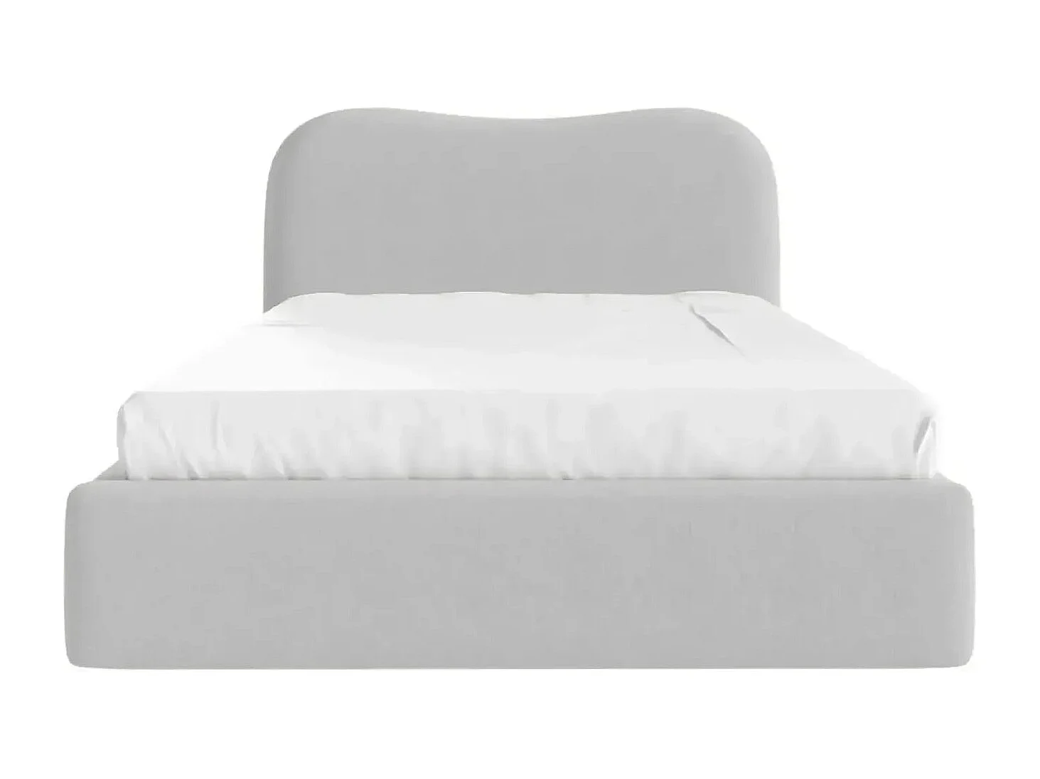 JULIETTE - Lit coffre 180x200cm - Gris clair