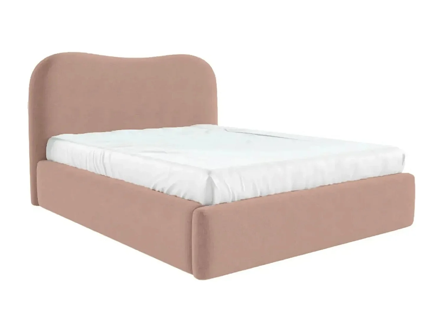 JULIETTE - Lit coffre 180x200cm - Rose