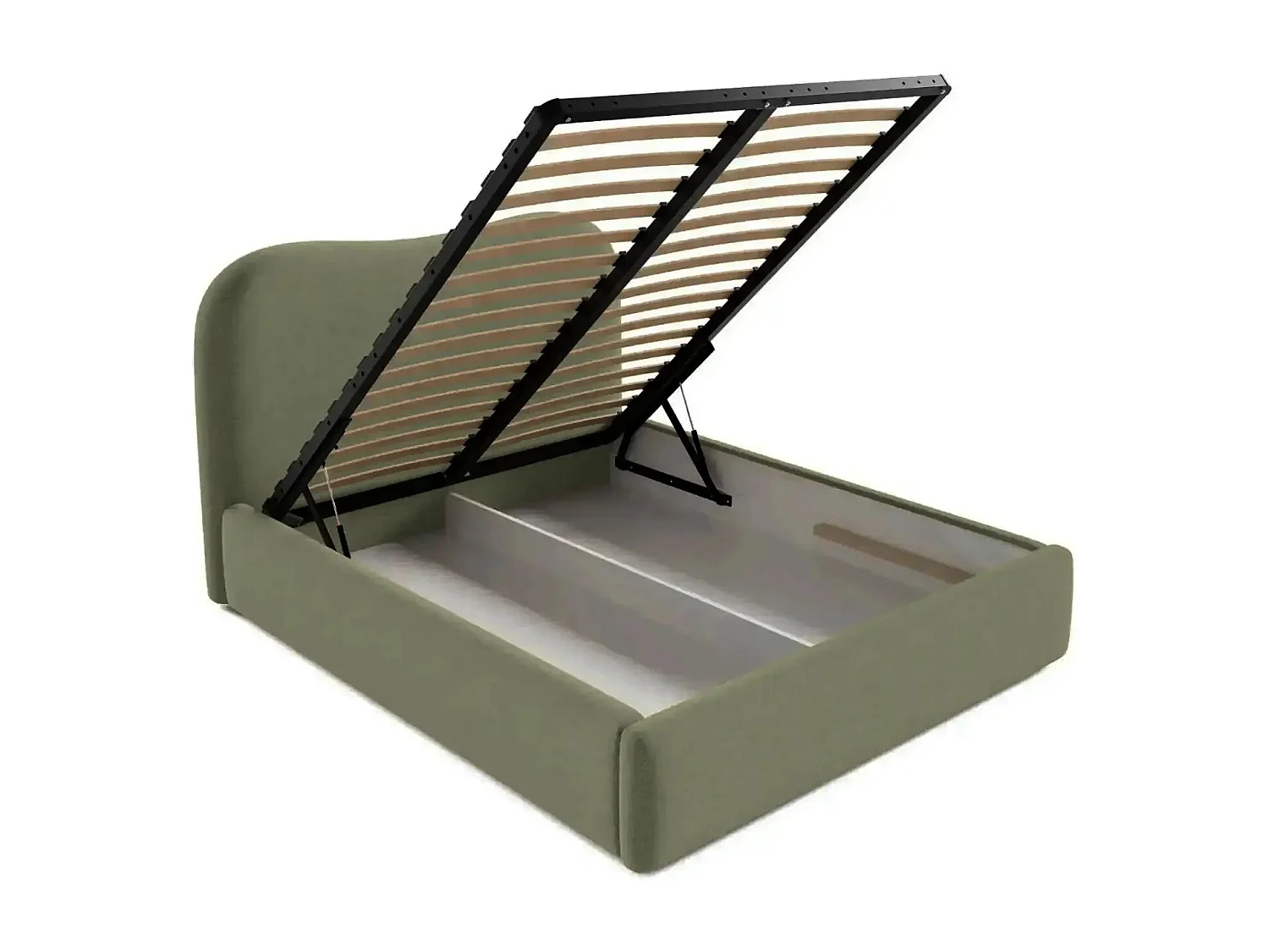 JULIETTE - Lit coffre 160x200cm - Vert