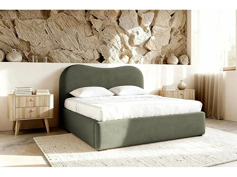 JULIETTE - Lit coffre 160x200cm - Vert