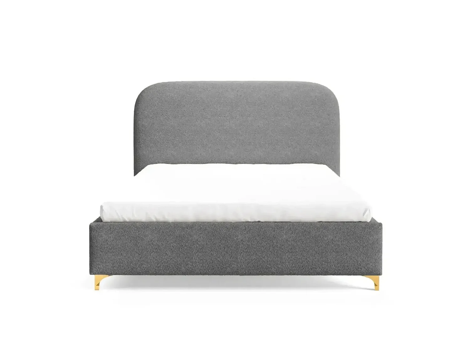 CHARLOTTE - Chenille stoffen commode 140x200cm - Donkergrijs