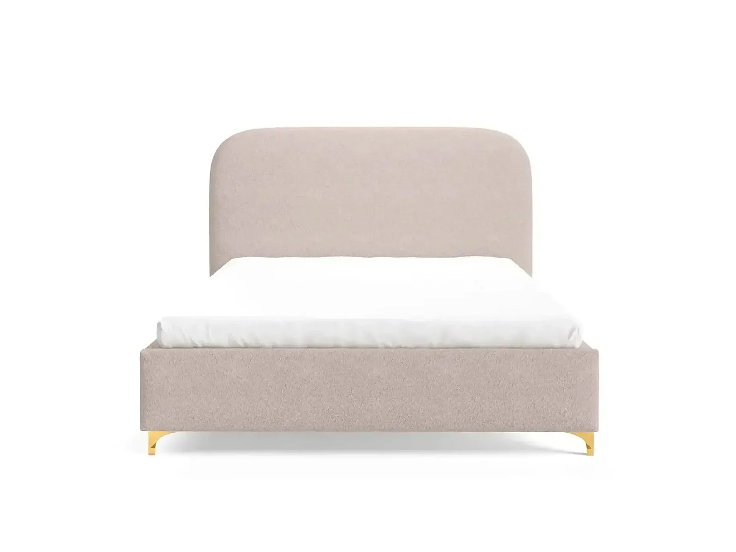 CHARLOTTE - Lit coffre tissu chenille 180x200cm Rose