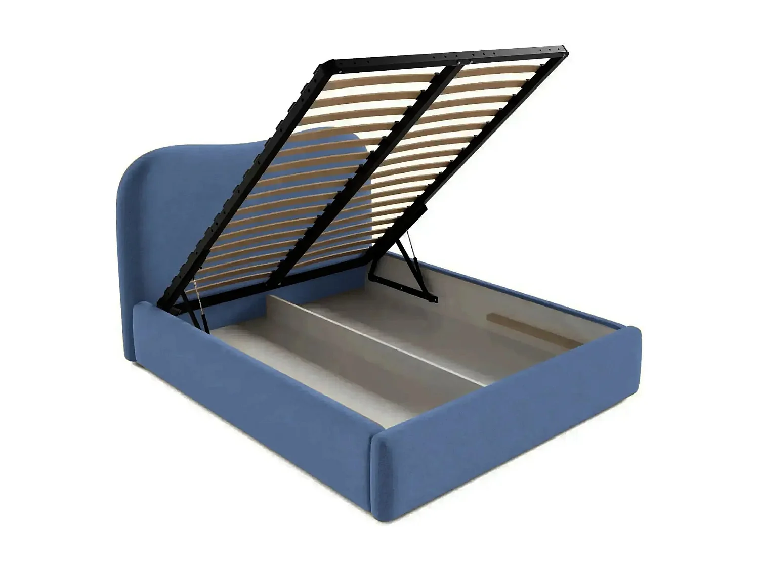 JULIETTE - Lit coffre 180x200cm - Bleu
