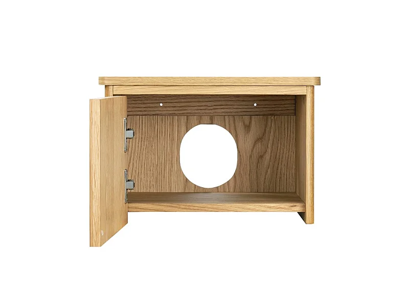 Szafka pod umywalkę wiszącą MINEA szer. 40 x wys. 26,6 x gł. 30 cm z efektem dębu ryflowanego