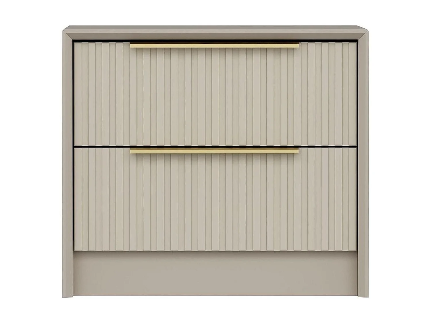 Table de chevet 2 tiroirs effet pierre 53 cm - Orta