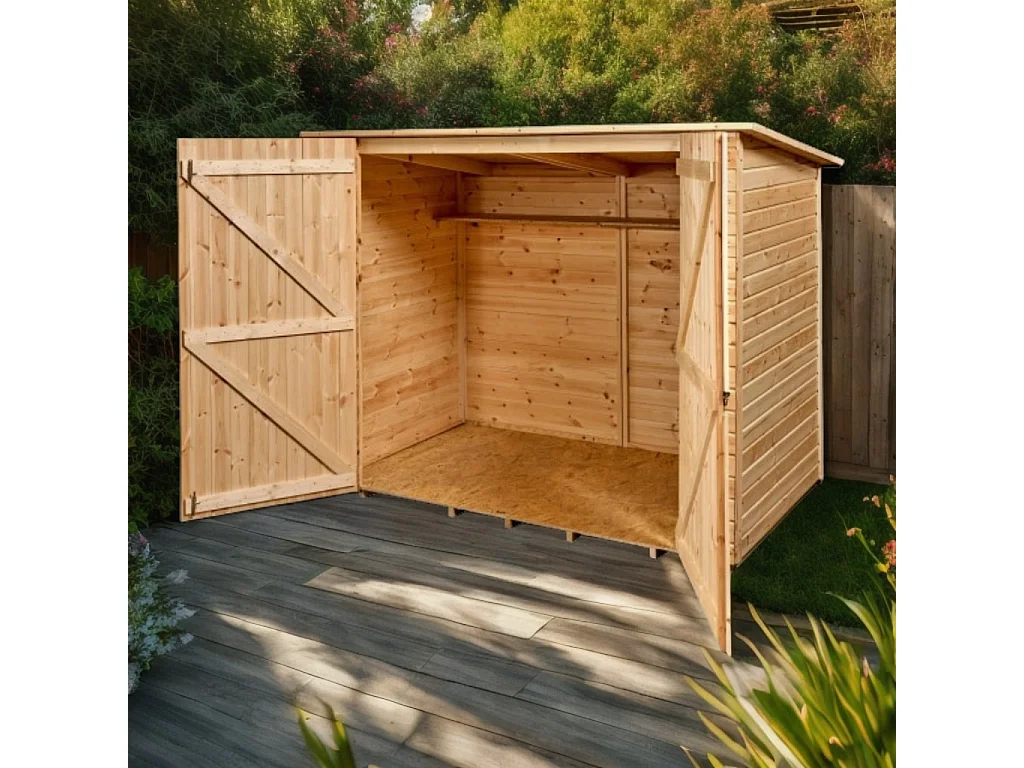 Habrita Abri mural 2,37 m² bois massif - ed 2012.01