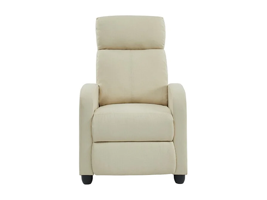 Fauteuil inclinable ALVA tissu écru fonction push back