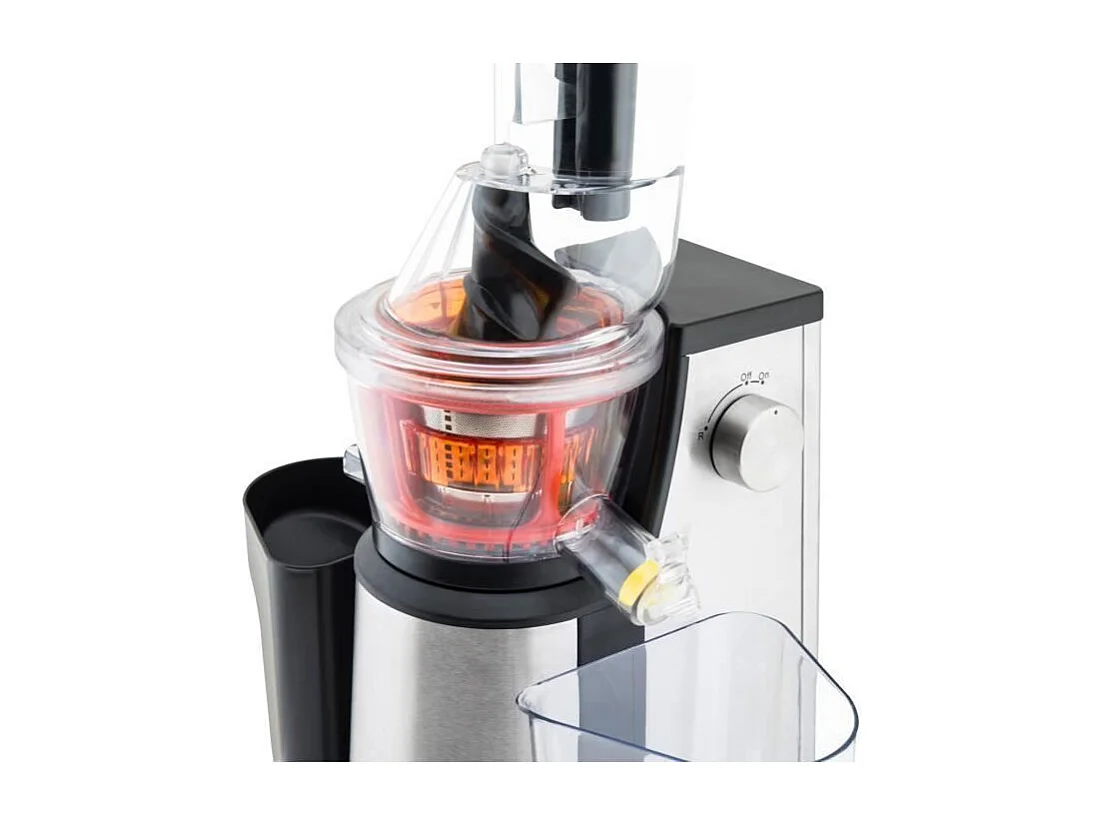 Extrator de suco vertical H.Koenig GSX18 inox 1200W, 1,18L, filtro programável, manutenção de aquecimento