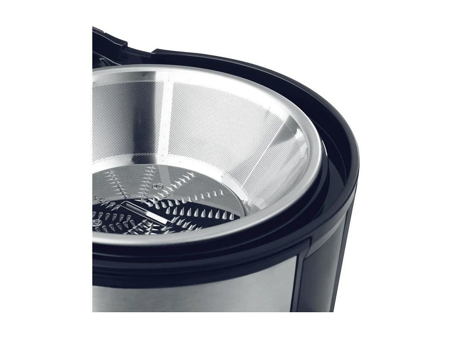 Entsafter Bosch MES3500 Edelstahl 700W, Extra Große Einfüllöffnung 73mm, 2 Geschwindigkeiten, Trester 2L, Saft 1,25L