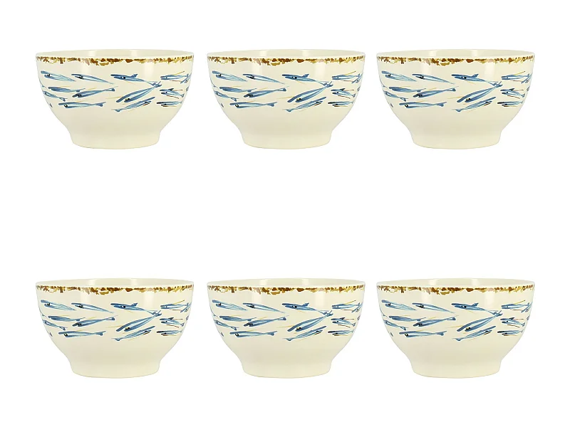 Novastyl - Lot 6 Bols Marius 70cl En Gres