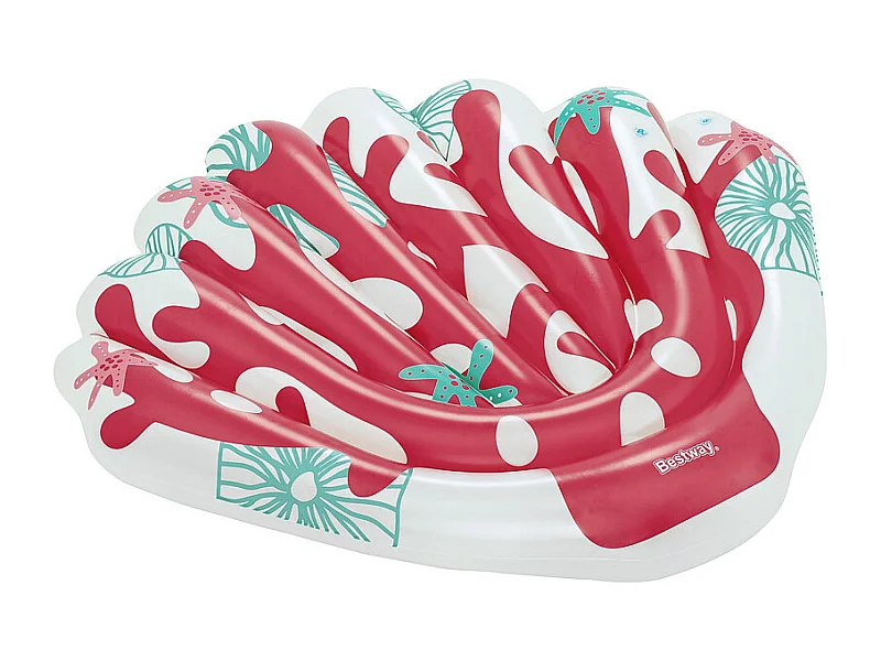 Opblaasbaar Zwembadmatras 186x139 cm Koraalmotieven Bestway BEY43724 Comfort en Ontspanning