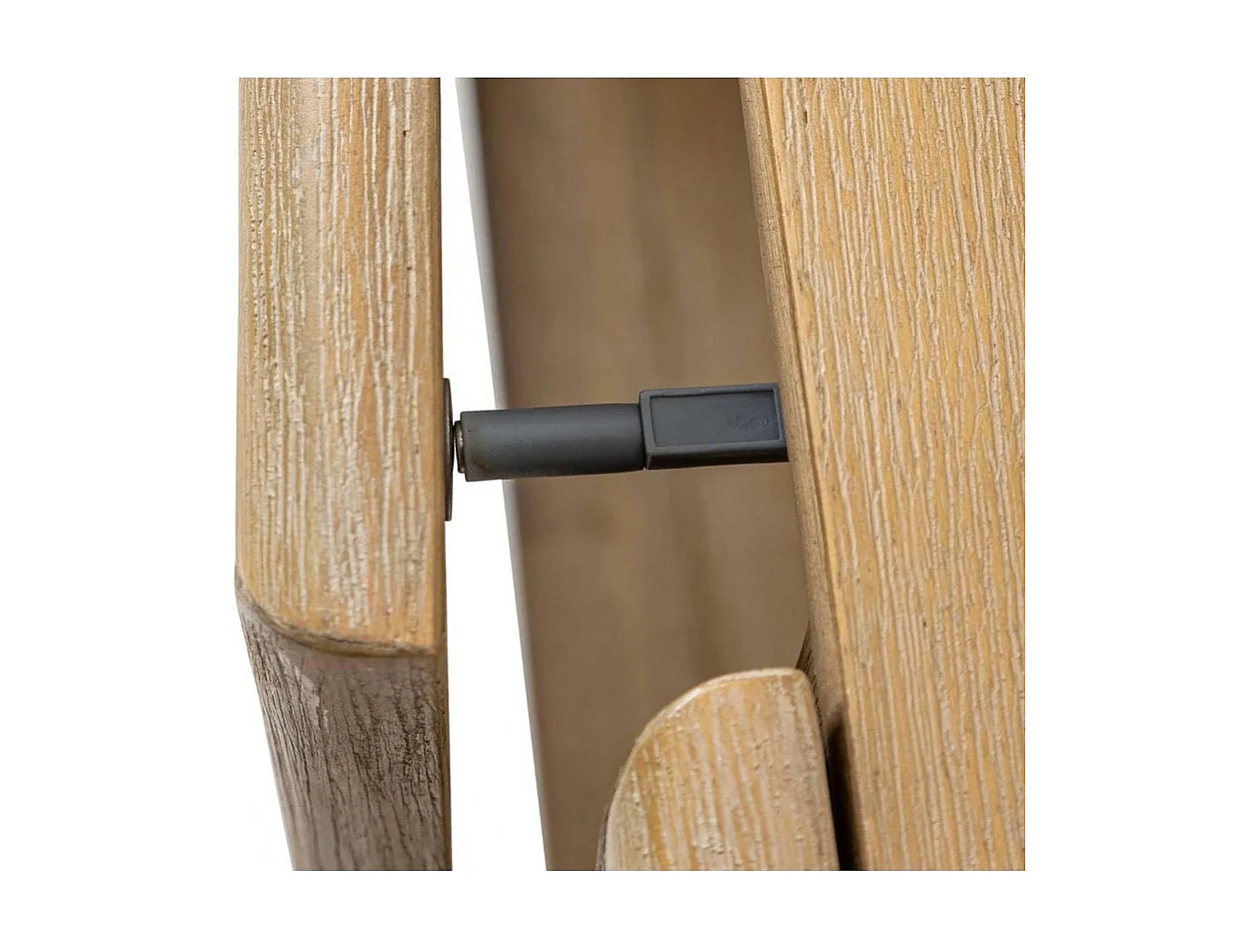 Buffet meuble de rangement en bois avec 3 portes en verre et étagères ajustables, coloris beige - Longueur 160 x Profondeur 40 x Hauteur 80 cm