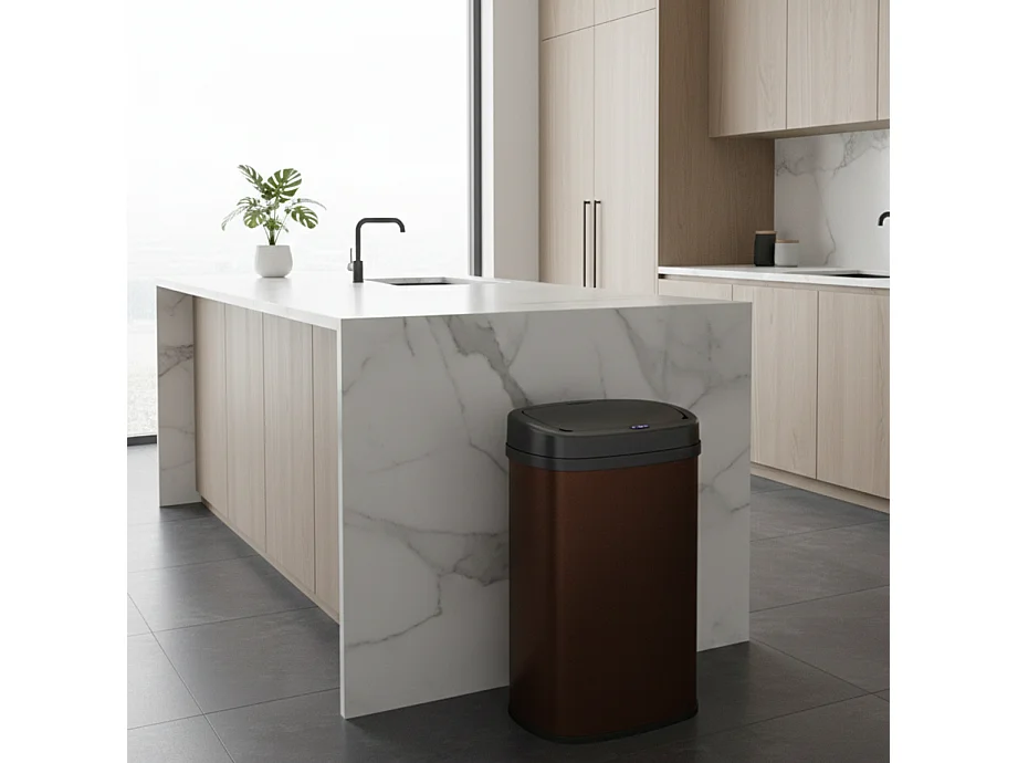 Poubelle automatique inox MAJESTIC corten 58L