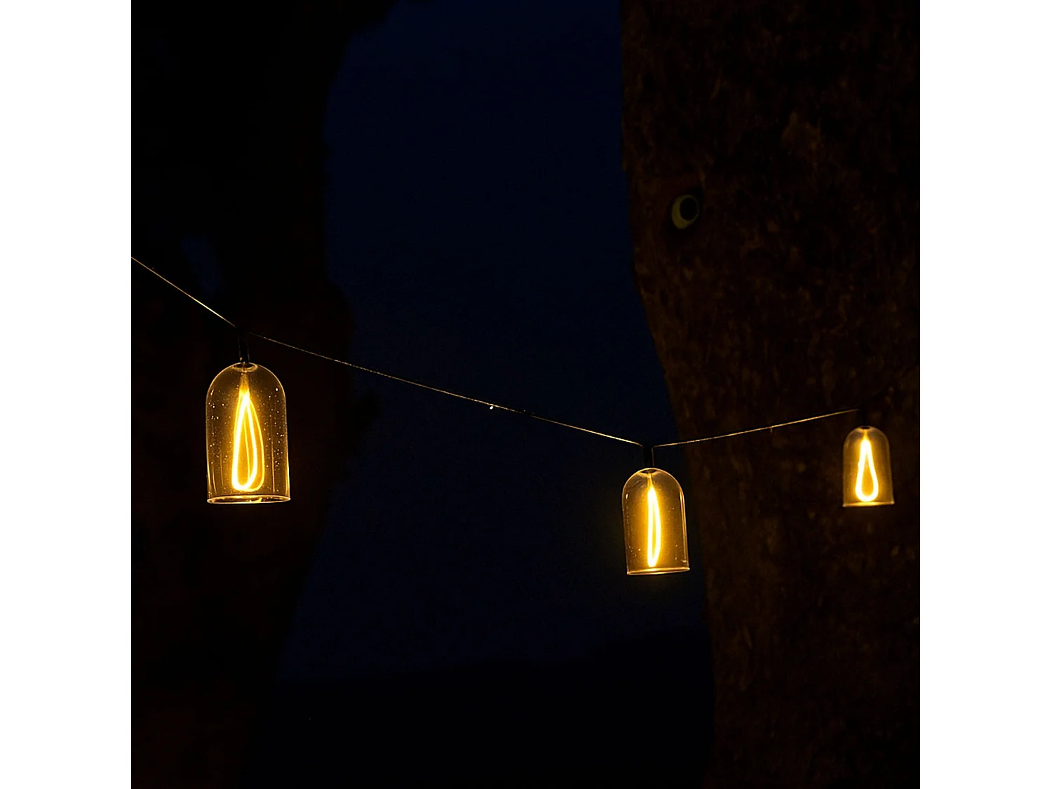 Guirlande filament GLOW LIGHT 8 cloches 15M