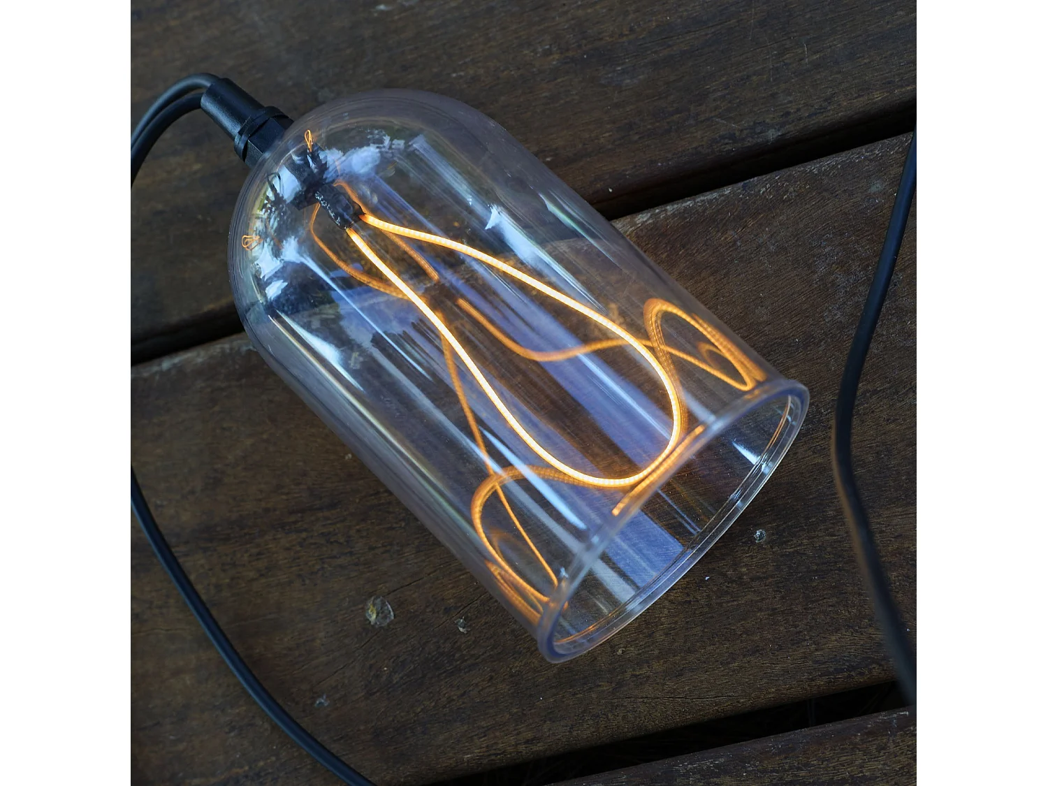 Guirlande filament GLOW LIGHT 8 cloches 15M