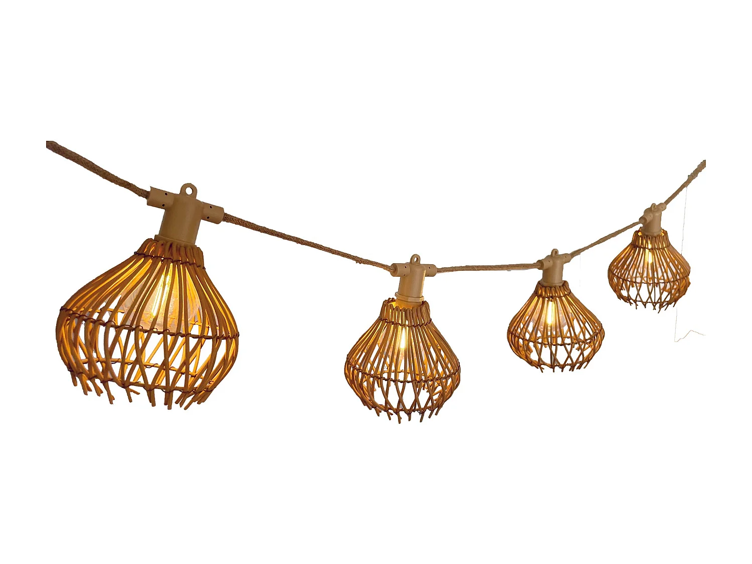 Guirlande solaire ROTILIA HYBRID 10 ampoules 8M