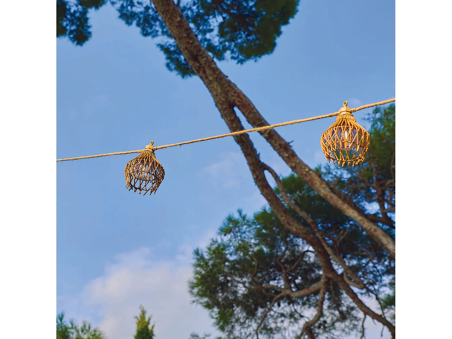 Guirlande solaire ROTILIA HYBRID 10 ampoules 8M